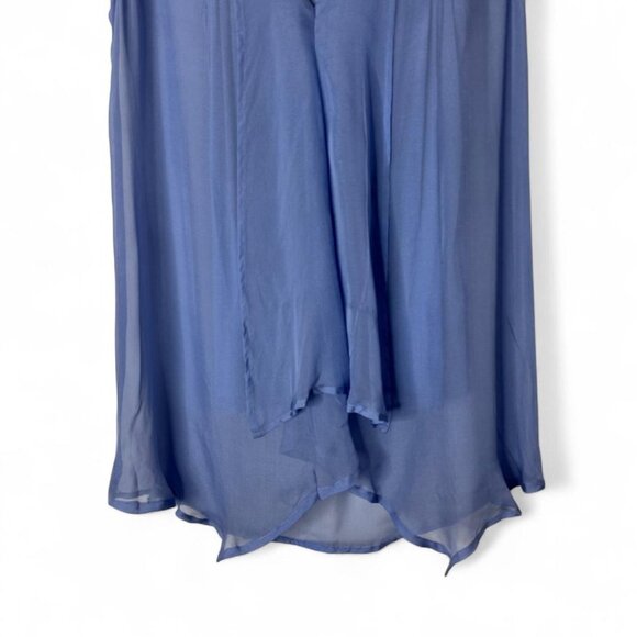 Y2K Women’s Silk Blouse fairy core whimsigoth coquette boho chic peasant Size M - Picture 7 of 8